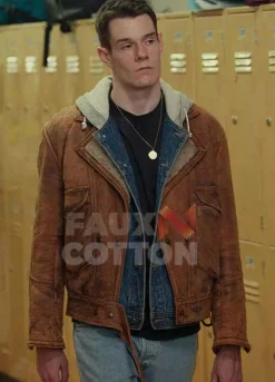 Sex Education Connor Swindells Brown Jacket
