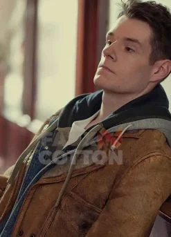 Sex Education Connor Swindells Brown Jacket