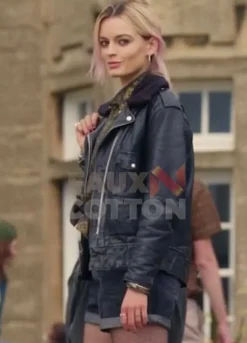 SEX EDUCATION MAEVE WILEY (Emma Mackey) LEATHER JACKET