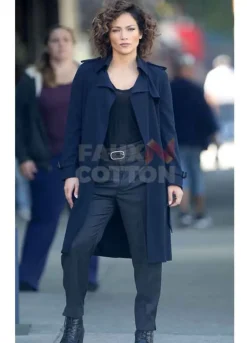 Shades Of Blue Jennifer Lopez Wool Coat
