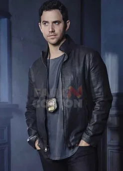 Shades Of Blue Santino Fontana Leather Jacket