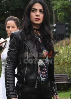 Shadowhunters Emeraude Toubia Black Leather Jacket