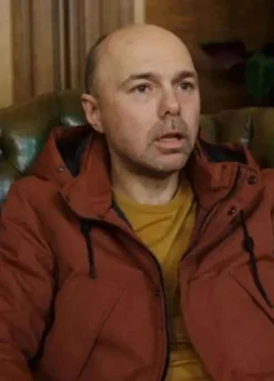 SICK OF IT (KARL) KARL PILKINGTON BROWN COTTON HOODED JACKET