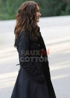 Silver Linings Playbook Jennifer Lawrence Black Trench Coat