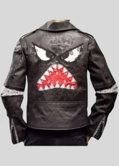SINGER JULIAN CASABLANCAS DAFT PUNK (INSTANT CRUSH) SHARK BLACK LEATHER JACKET