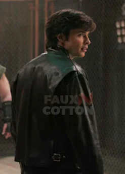 Smallville Tom Welling Black Leather Jacket