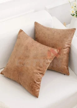 Snake Skin Brown Pillow Covers 18x18 Inch