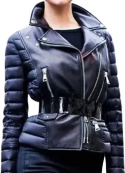 Sofia Carson Padded Black Jacket