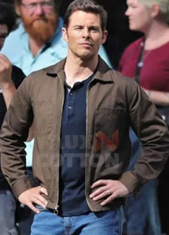 Sonic The Hedgehog James Marsden Brown Cotton Jacket