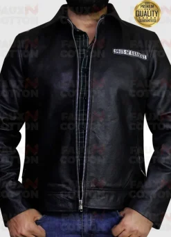 Sons of Anarchy Patch Black Leather Jacket