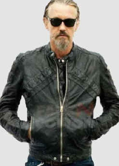 Sons of Anarchy Tommy Flanagan Black Leather Jacket