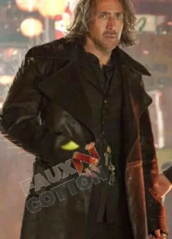 Sorcerer's Apprentice Nicolas Cage (Balthazar) Black Leather Coat