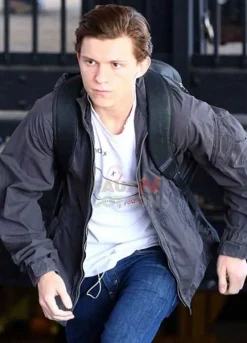 Spider-Man Homecoming Peter Parker (Tom Holland) Grey Jacket