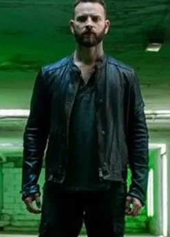 SUBURRA S03 (AURELIANO ADAMI) ALESSANDRO BORGHI LEATHER JACKET