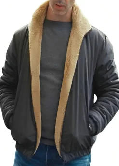 Succession S4 Jeremy Strong (Kendall Roy) Shearling Jacket