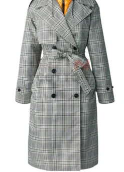 Succession Sarah Snook (Shiv Roy) Grey Coat