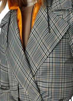 Succession Sarah Snook (Shiv Roy) Grey Coat