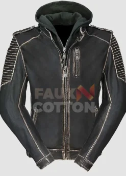 Suicide Squad Jared Leto Hoodie Leather Jacket