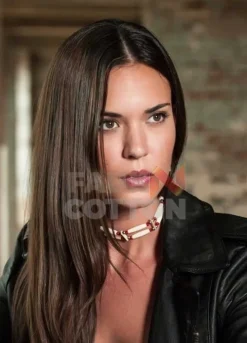 Supergirl Odette Annable Black Leather Jacket