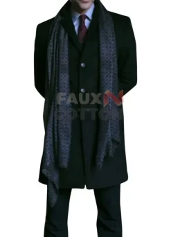 Superman & Lois Adam Rayner (Morgan Edge) Wool Trench Coat