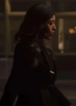 Superman and Lois S04 Amanda McCoy (Yvonne Chapman) Black Wool Coat