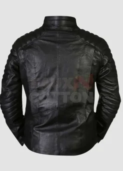 Superman Smallville Quilted Black Leather Jacket