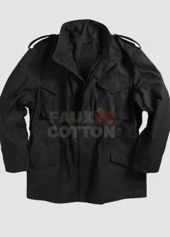 Supernatural Jensen Ackles Black Military Jacket