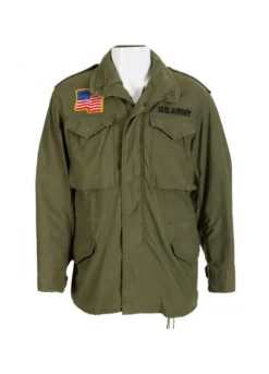 SYLVESTER STALLONE FIRST BLOOD M65 ARMY GREEN JACKET