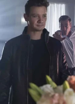 TAG (JERRY PIERCE) JEREMY RENNER LEATHER JACKET