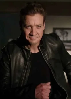 TAG (JERRY PIERCE) JEREMY RENNER LEATHER JACKET