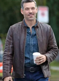 Take Two Eddie Cibrian (Eddie Valetik) Brown Leather Jacket