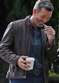 Take Two Eddie Cibrian (Eddie Valetik) Brown Leather Jacket