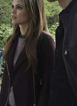 Take Two (Sam Swift) Rachel Bilson Purple Fleece Jacket