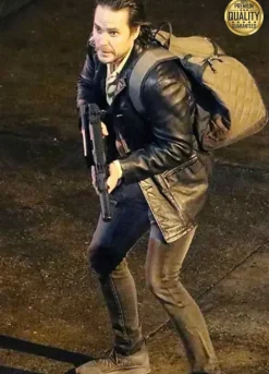 Taylor Kitsch 21 Bridges Ray Black Leather Jacket