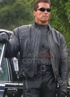 Terminator 3 Arnold Schwarzenegger Leather Jacket