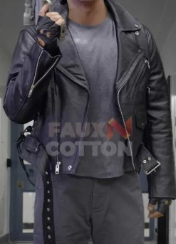 Terminator Arnold Schwarzenegger Biker Leather Jacket
