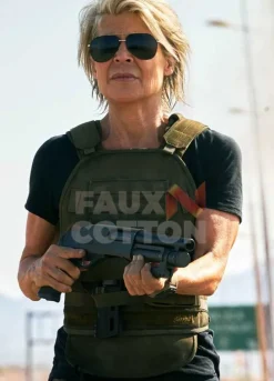Terminator Dark Fate Linda Hamilton Bomber Vest