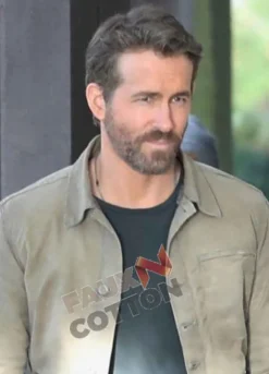 The Adam Project Ryan Reynolds (Adam) Beige Cotton Jacket
