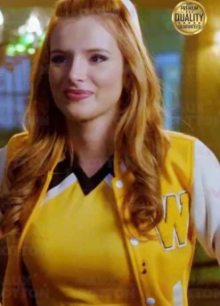 THE BABYSITTER KILLER QUEEN BELLA THORNE YELLOW BOMBER JACKET