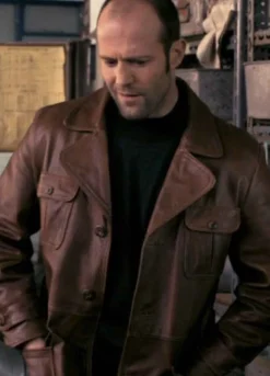 THE BANK JOB (TERRY LEATHER) JASON STATHAM LEATHER JACKET