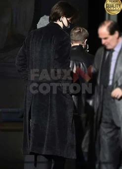 The Batman 2022 Bruce Wayne Black Wool Coat