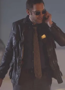 The Blacklist (Julian Gale)  Enrique Murciano Brown Leather Jacket