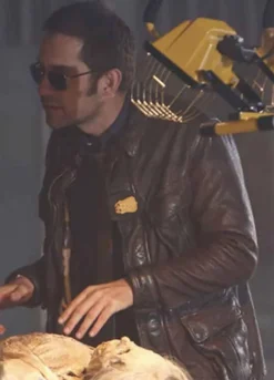 The Blacklist (Julian Gale)  Enrique Murciano Brown Leather Jacket