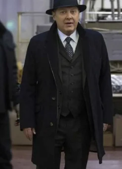 The Blacklist S08 (Raymond Reddington) James Spader Black Wool Coat