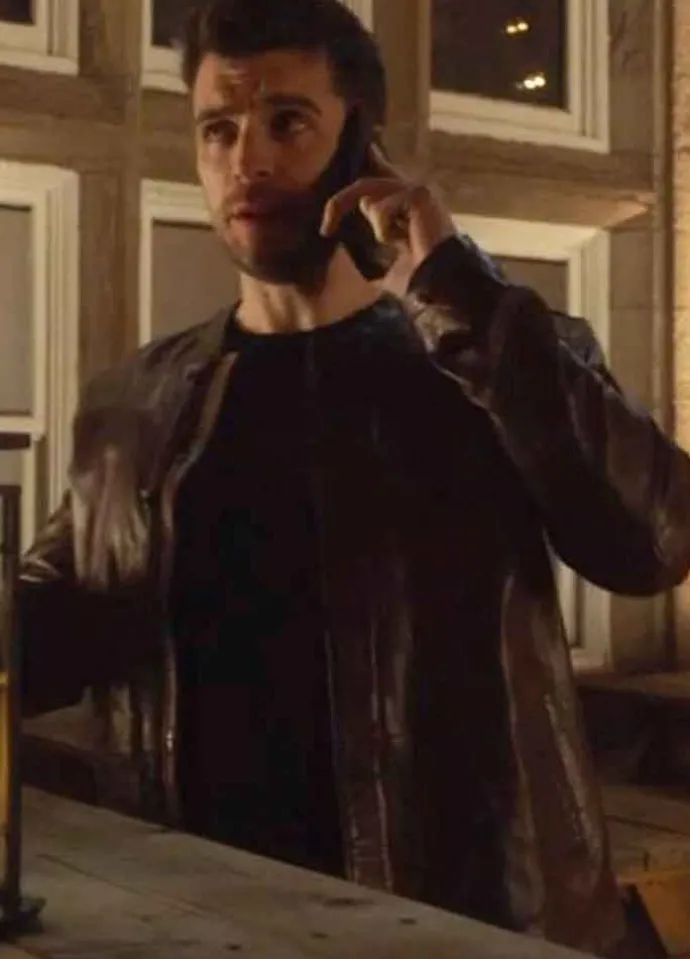 THE BOLD TYPE DAN JEANNOTTE BROWN JACKET