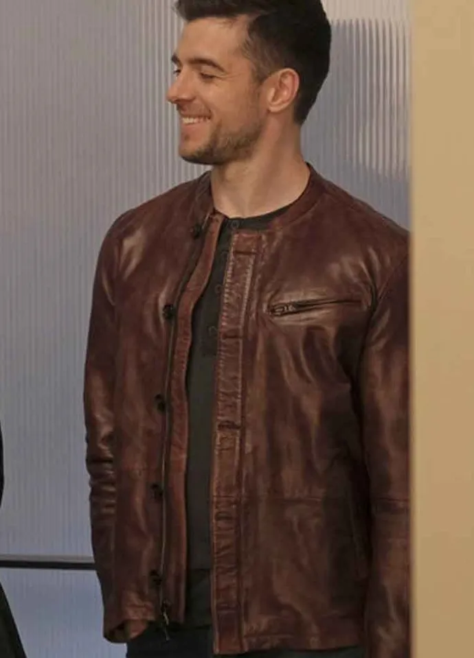 THE BOLD TYPE DAN JEANNOTTE BROWN JACKET