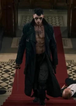 The Crow (2024) Bill Skarsgard Black Coat