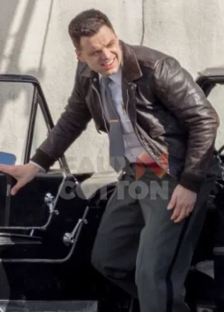 The Devil All the Time Sebastian Stan Leather Jacket