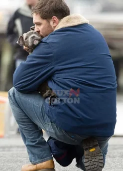 The Drop Bob Saginowski (Tom Hardy) Blue Fur Jacket