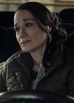 The Equalizer 2021 (Leslie Aldridge) Lianne Marie Dobbs Green Quilted Jacket